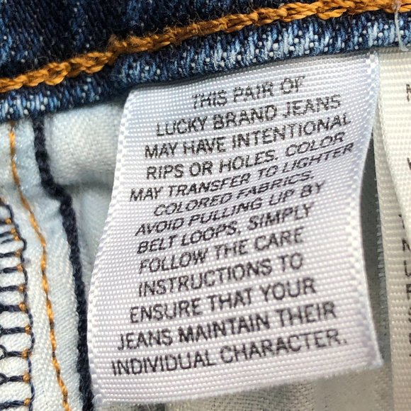 Lucky Brand Distressed Straight Jeans Minimalist Trending Timeless - Picture 11 of 12